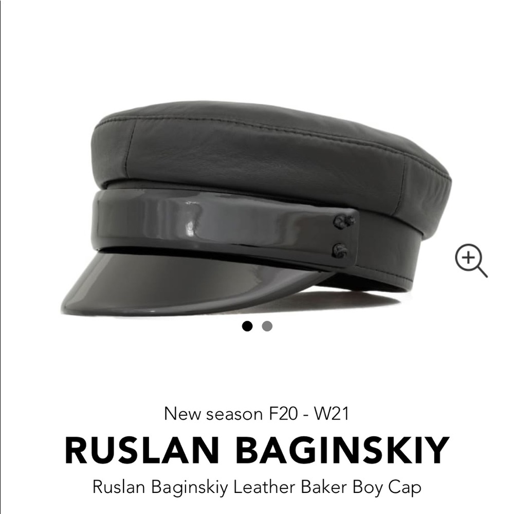 Ruslan Baginskiy leather biker hat